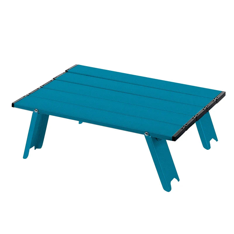 Travel-friendly ultralight picnic table, aluminum construction, essential camp gear