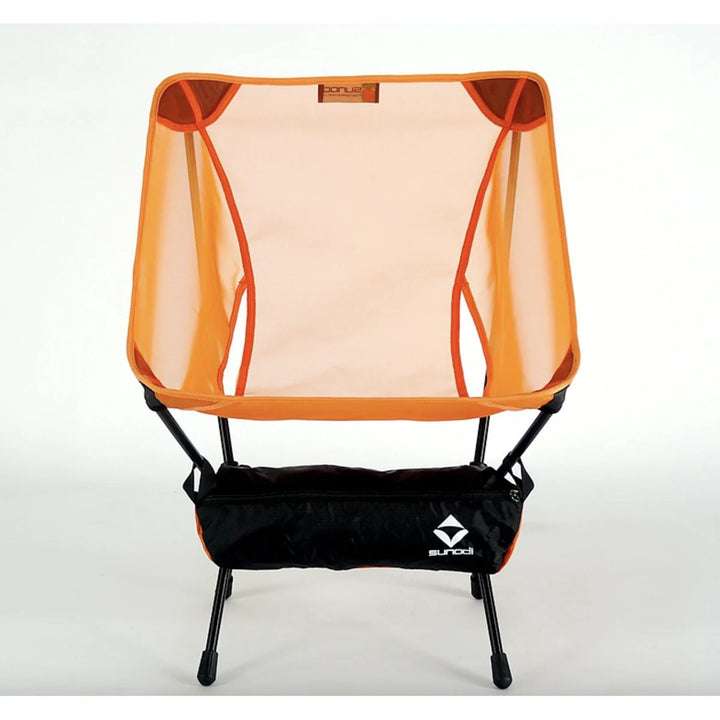Compact folding chair made with durable mesh, excellent for outdoor adventures and travel