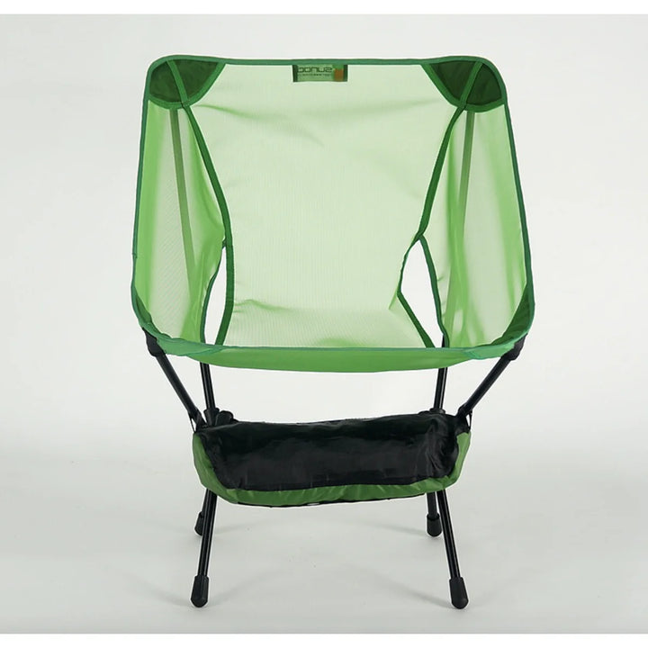 Lightweight folding beach chair with mesh, comfortable for long outdoor stays