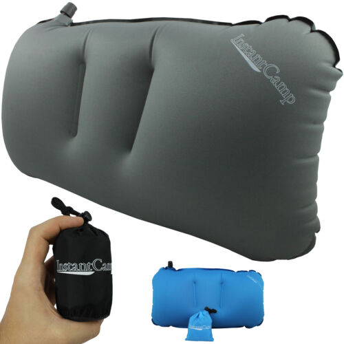 Easy carry travel pillow, inflatable, perfect for adventurers seeking comfort