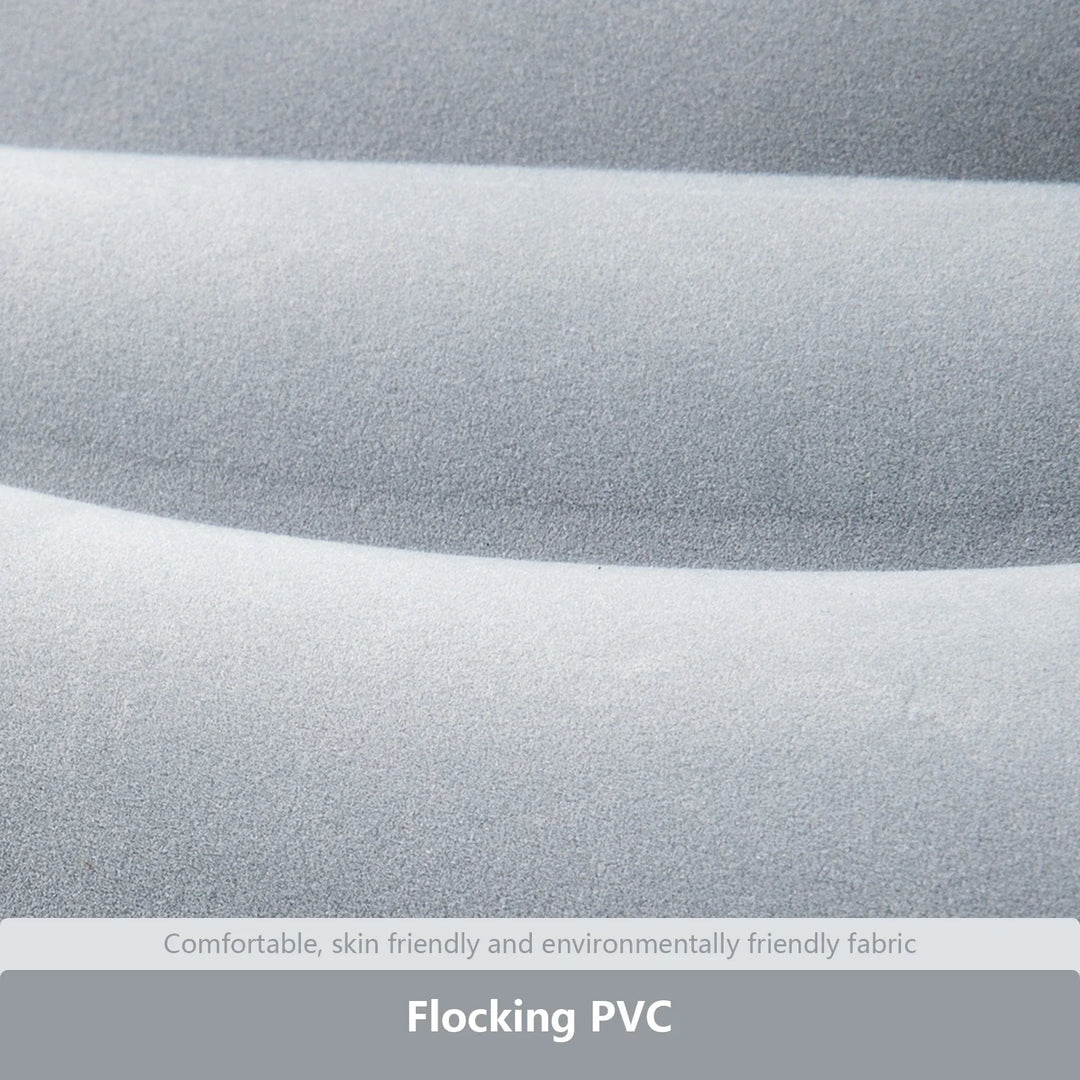Compact inflatable camping pillow offering superior neck and lumbar support for comfortable outdoor rest.