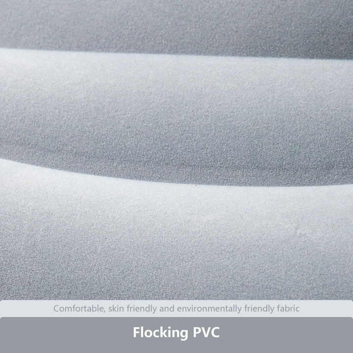 Compact inflatable camping pillow offering superior neck and lumbar support for comfortable outdoor rest.