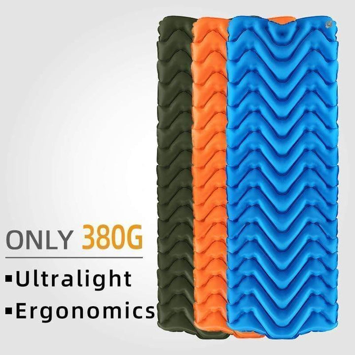 Ultralight inflatable camping sleeping mat for comfortable outdoor adventures and backpacking