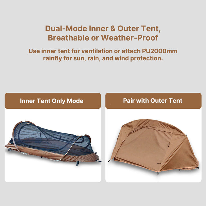 Waterproof instant tent fabric texture, highlighting its durability for rugged outdoor gear.