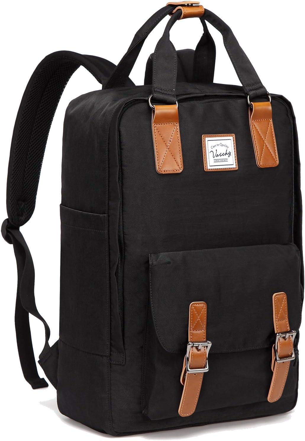 Durable water-resistant vintage laptop bag for men & women, featuring multiple organizer sections.