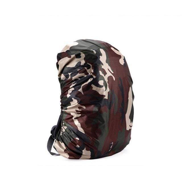Unisex 210D waterproof backpack cover in a vibrant fuchsia, offering rain protection for backpacking trips