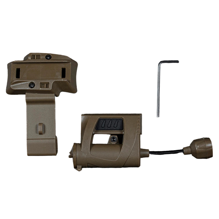 Essential tactical gear: LED helmet light with hands-free mount for adventurers