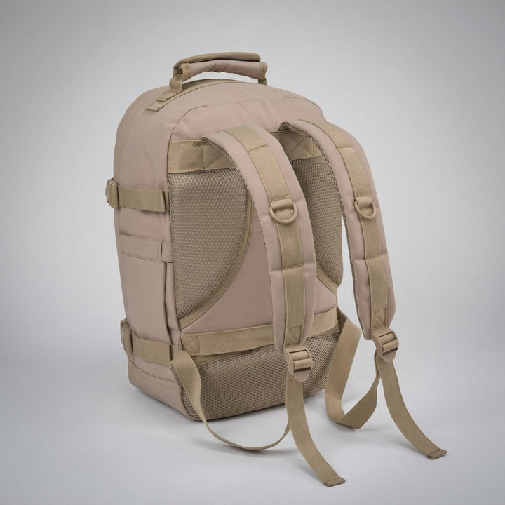 Durable 30 liter carry-on travel backpack for men & women. Perfect for overhead bins on flights.