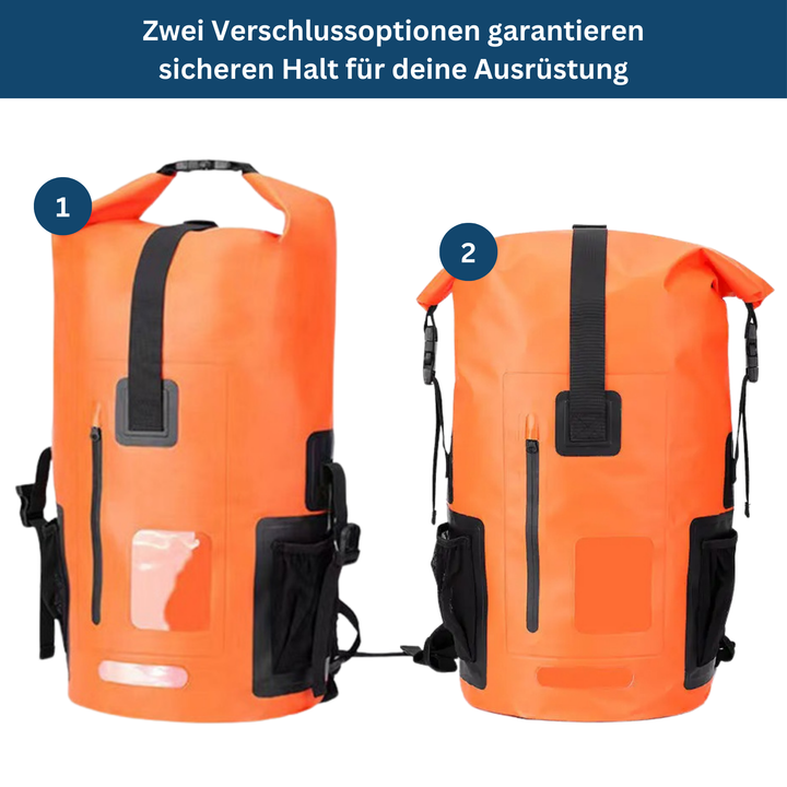 Versatile waterproof 35L outdoor pack for hiking, camping, and extended travel