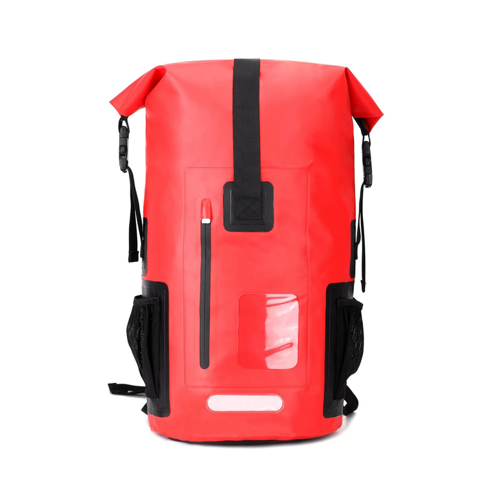 Robust 35L unisex travel and hiking backpack, offering waterproof protection and comfort