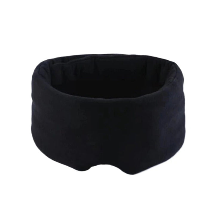 Complete travel comfort set: memory foam neck pillow, head strap & sleep mask for restful journeys.