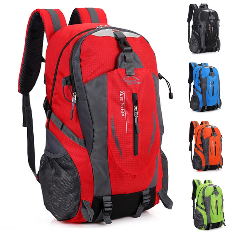 Unisex 40L waterproof hiking backpack, durable, ideal for outdoor adventure & camping
