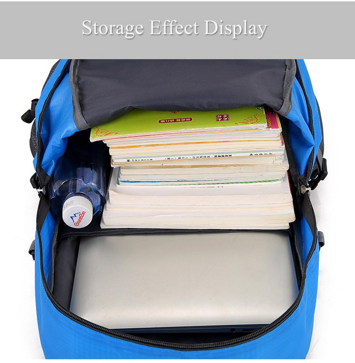 Waterproof 40L travel bag for men & women, durable for hiking & outdoor use