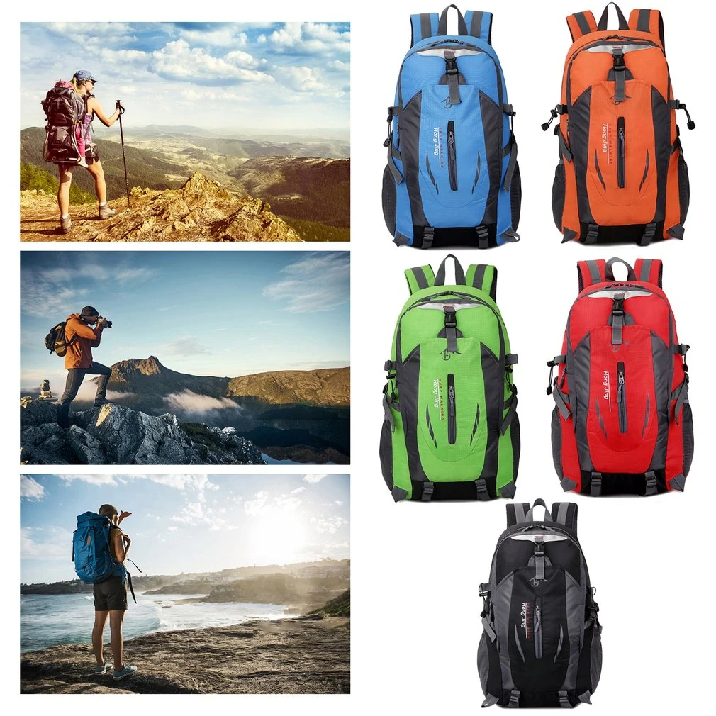 Waterproof 40L travel backpack, unisex design, perfect for camping & trekking