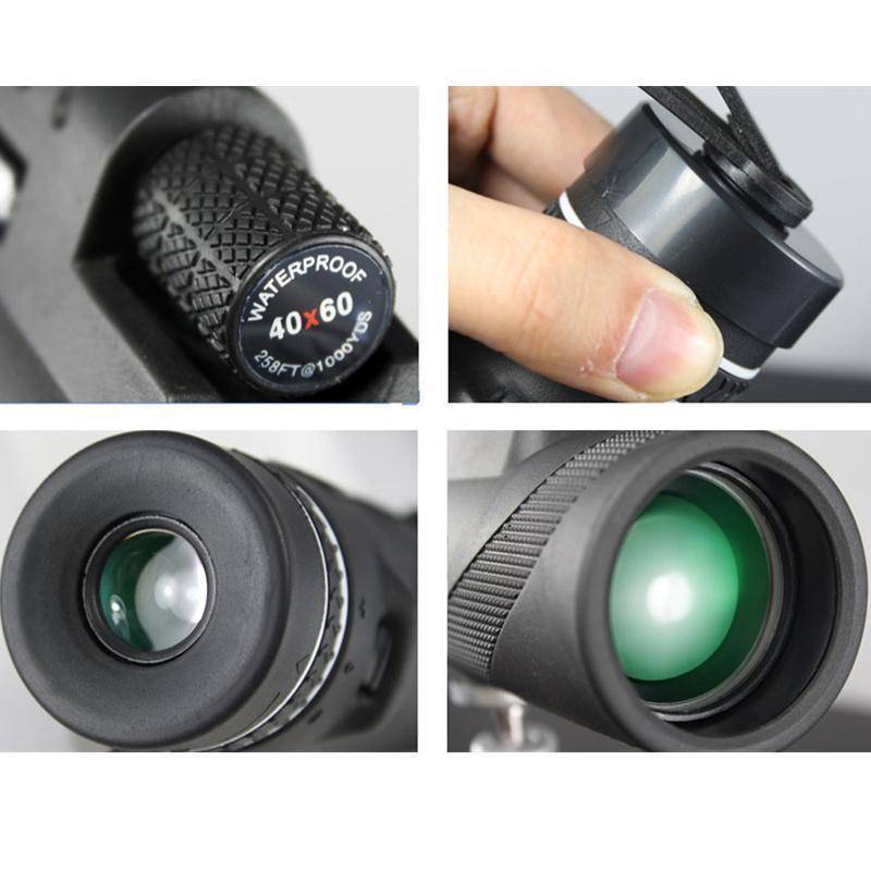 Lightweight unisex 40x60 monocular telescope, essential for camping and hiking