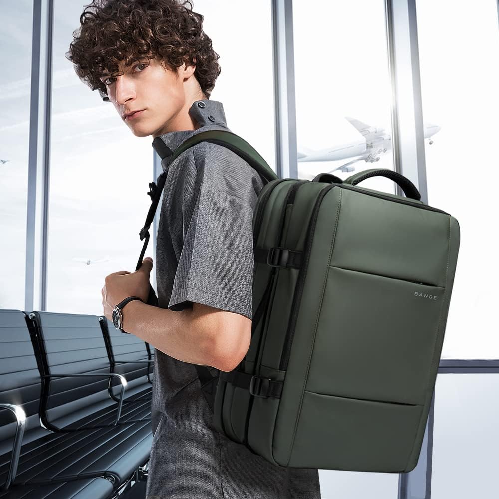 Versatile 45L travel duffle backpack, convertible design with secure laptop sleeve.