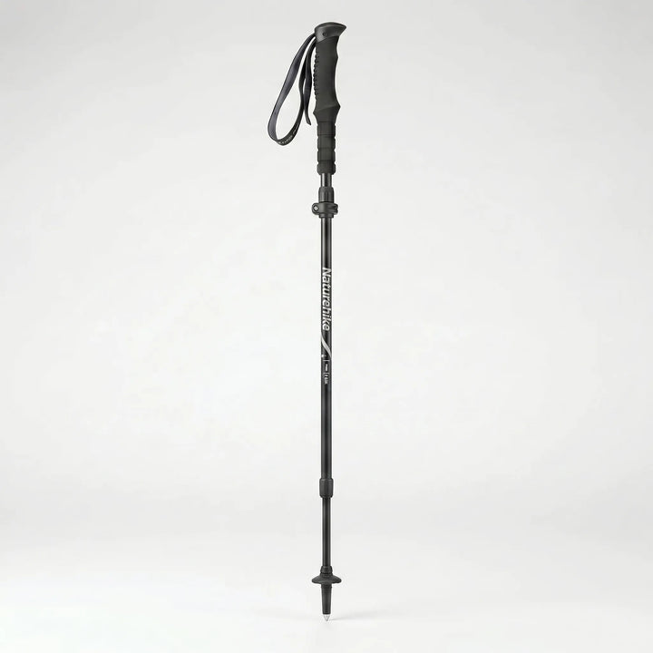 Unisex folding trekking pole for hiking & trail walking, 5-section design, lightweight & adjustable.