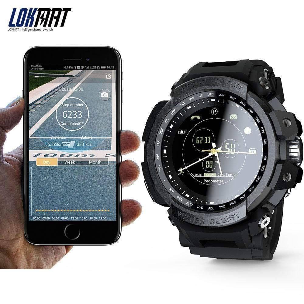 Modern digital sports watch, 50M waterproof, suitable for men and women, with integrated bluetooth