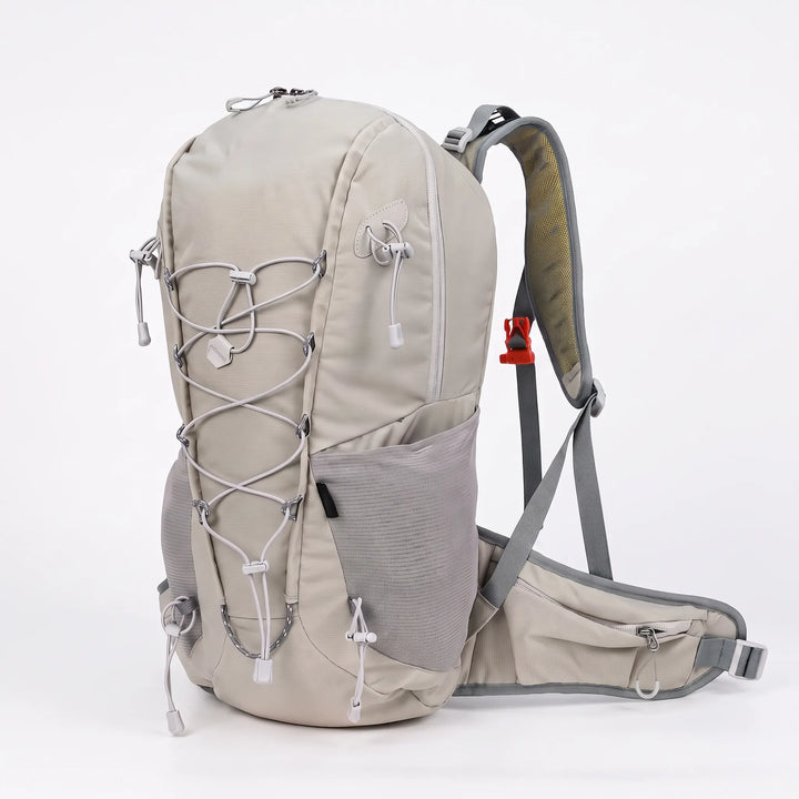 Lightweight unisex 6.6 gallon hiking backpack, ideal for day treks, camping, & travel.