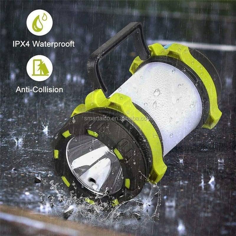 Compact 6-in-1 camping lantern power bank, essential hiking gear and emergency light