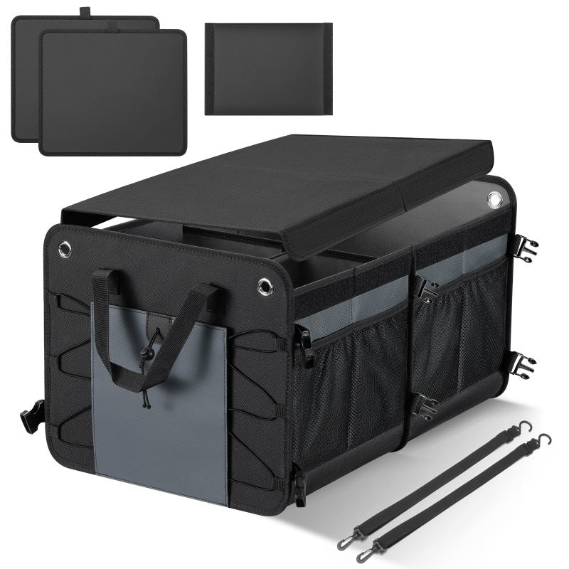 Durable 60L waterproof car trunk organizer, excellent for auto storage, easy to set up