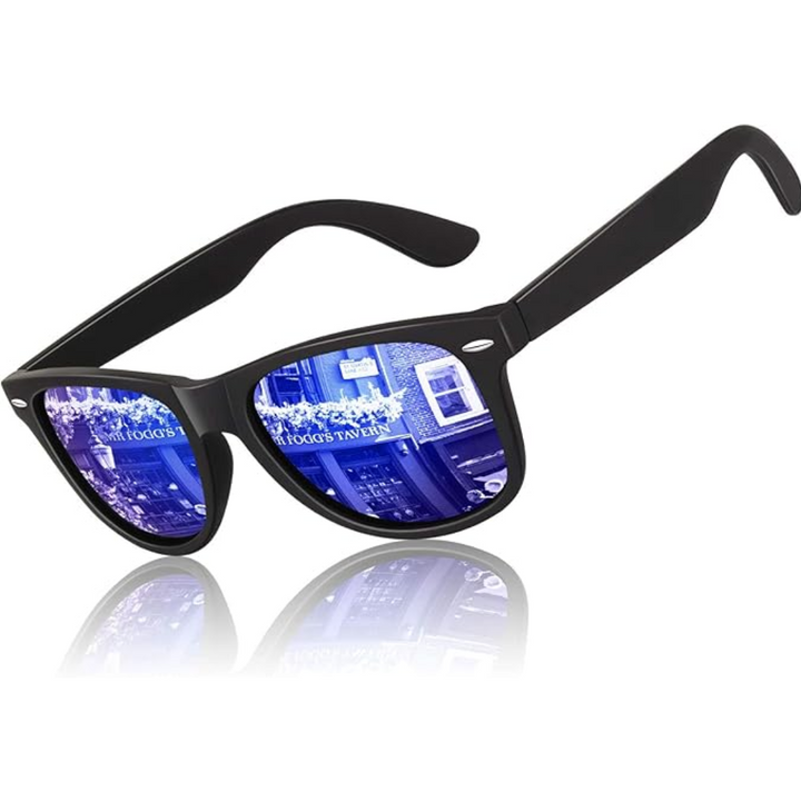 Step out in style with these 80s retro polarized wayfarer sunglasses. Unisex fashion & outdoor eyewear.