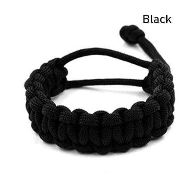 Unisex survival paracord bracelet, adjustable for a comfortable fit