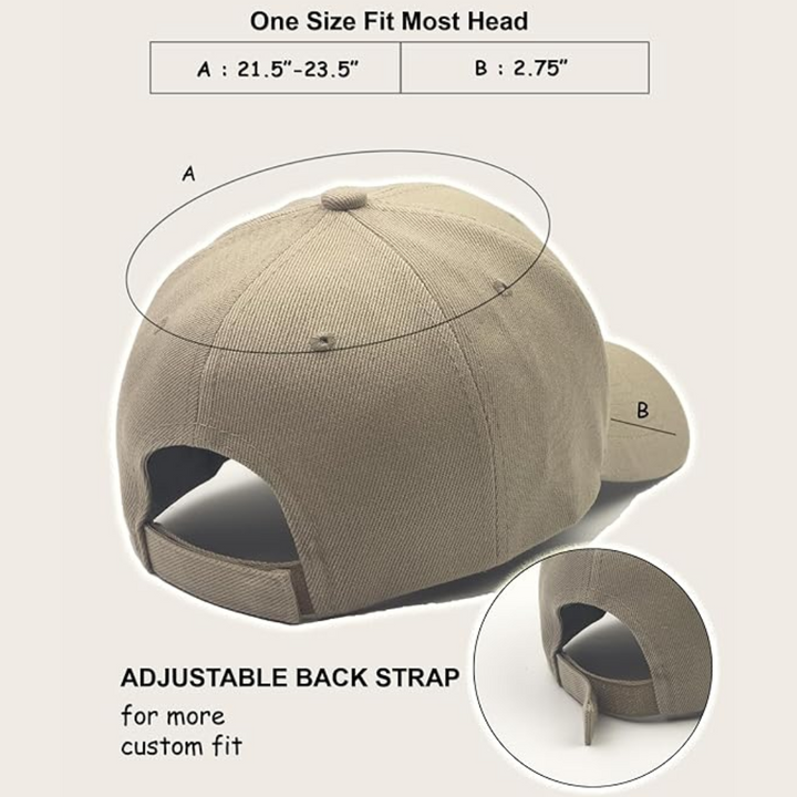 Versatile unisex baseball cap, adjustable for a snug fit, ideal for performance and daily wear.