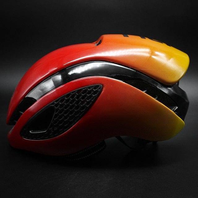 Cycling helmet with focus on chin strap and buckle, ensuring a perfect and secure fit for protective gear