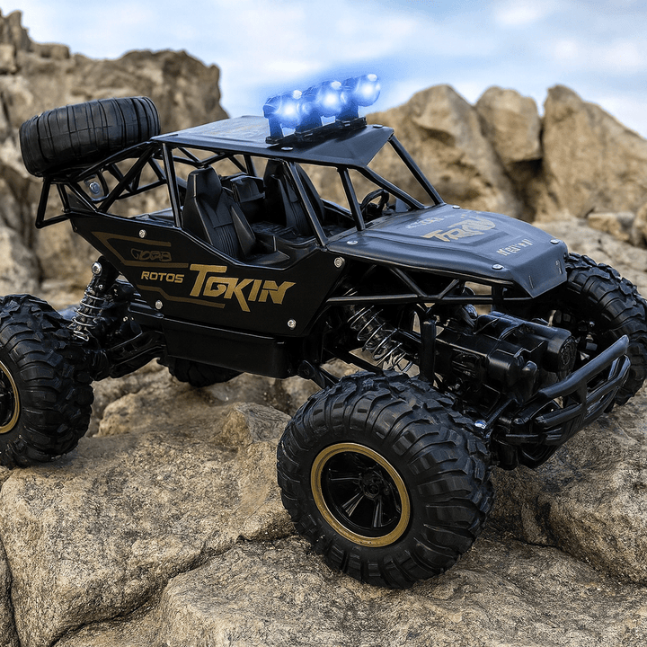 Remote control monster truck for off-road adventures, suitable for all ages and skill levels.