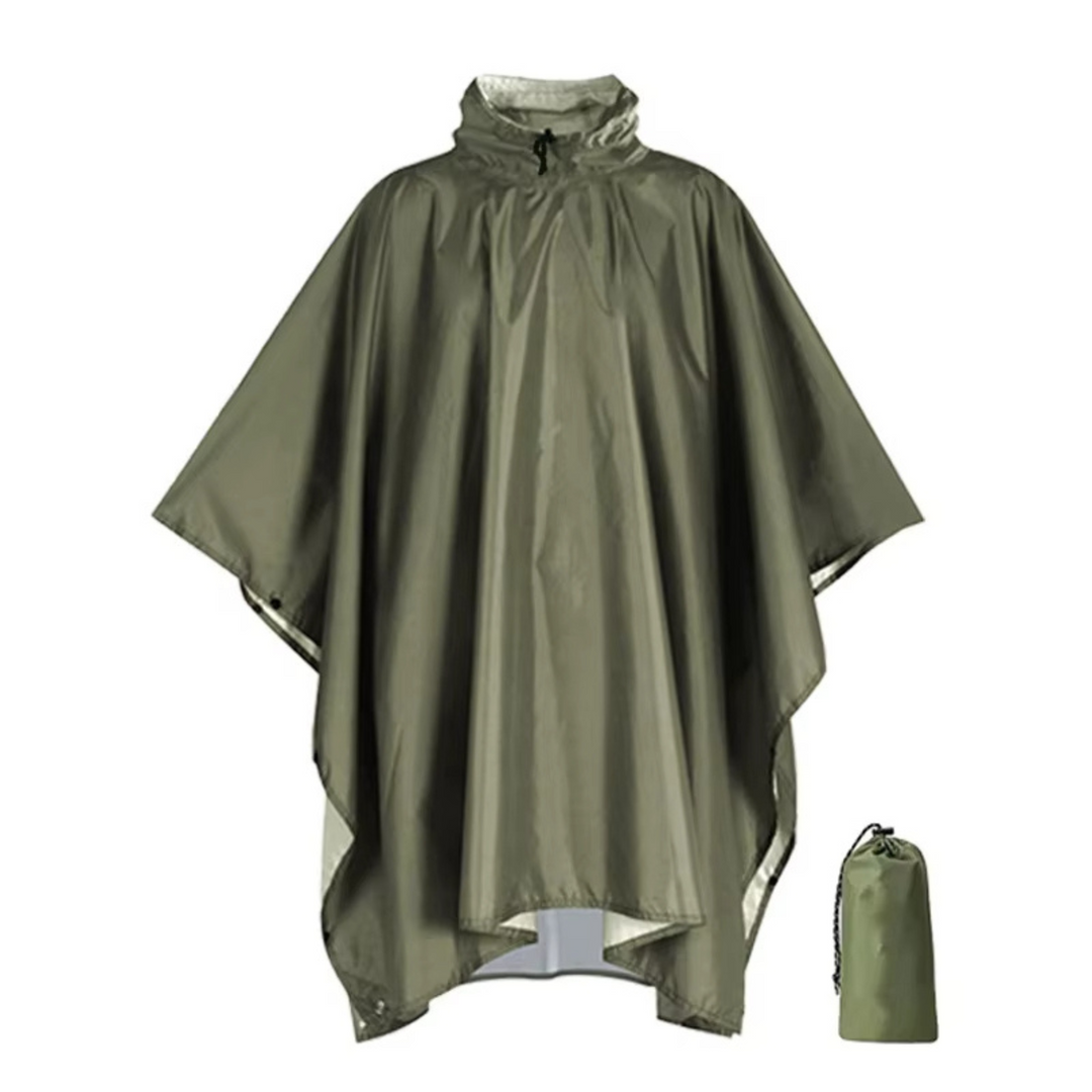 Functional 3-in-1 unisex poncho, great for outdoor enthusiasts and survival kits