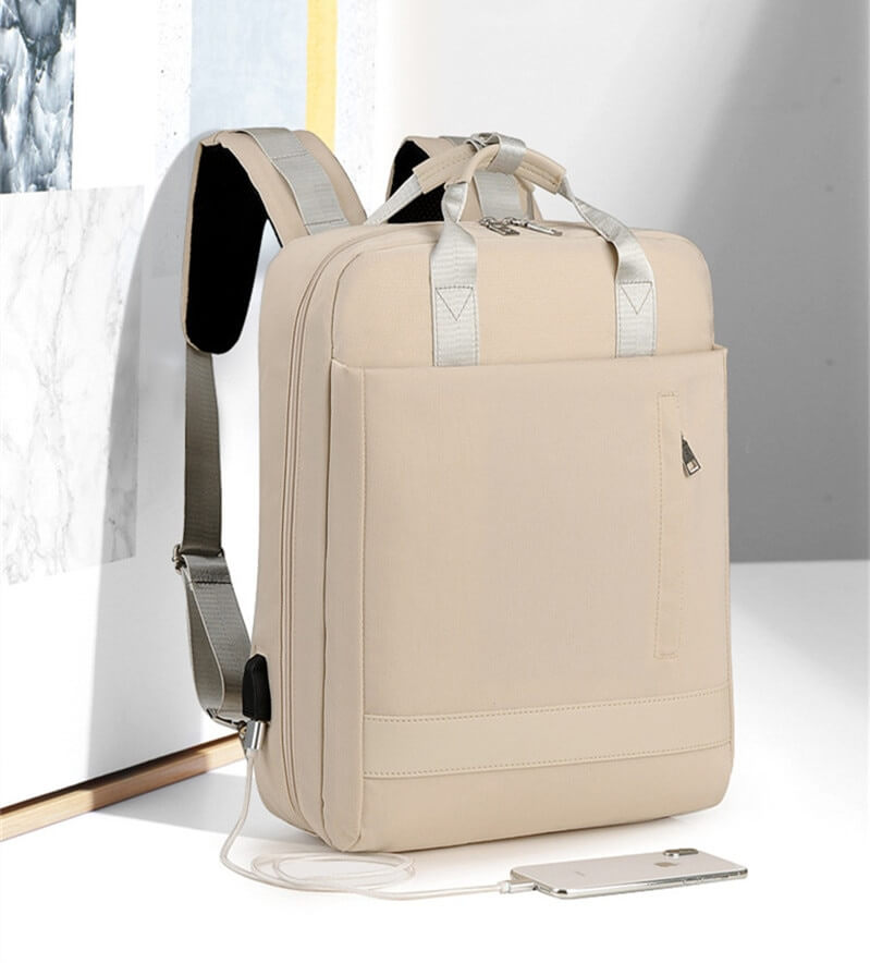 Spacious anti-theft laptop backpack with padded compartment and multiple pockets for organized, secure storage.