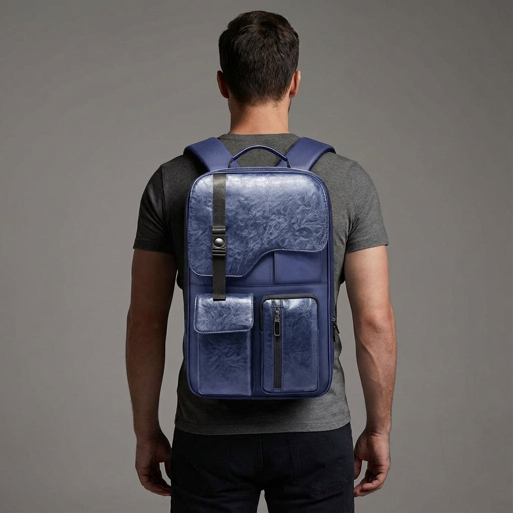 Durable anti-theft business laptop backpack. Waterproof & secure for tech, perfect for travel & work.