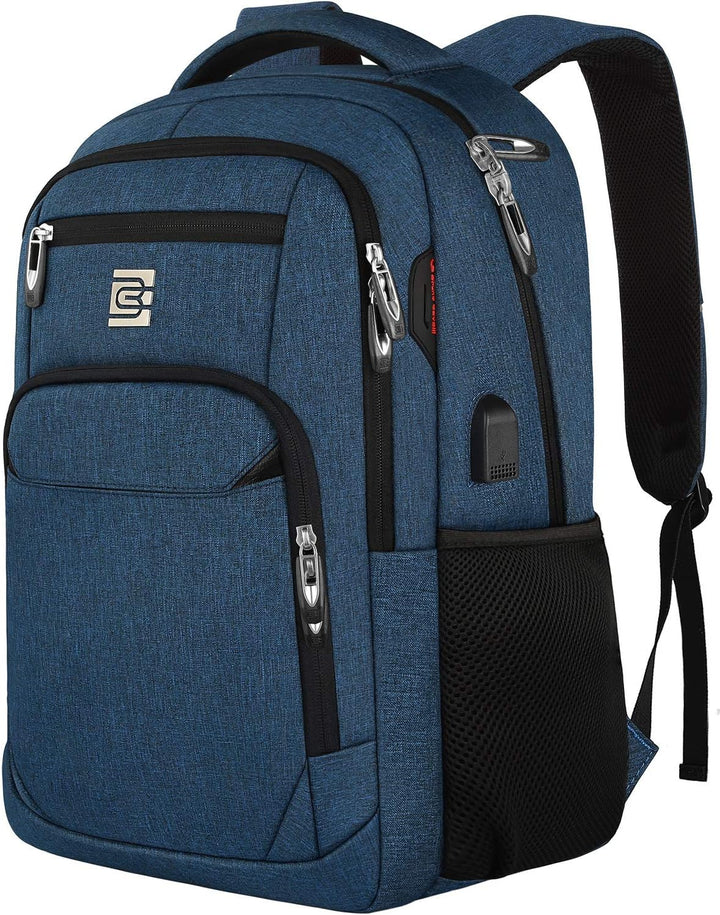 Secure anti-theft laptop backpack for daily carry, with hidden pockets & USB.