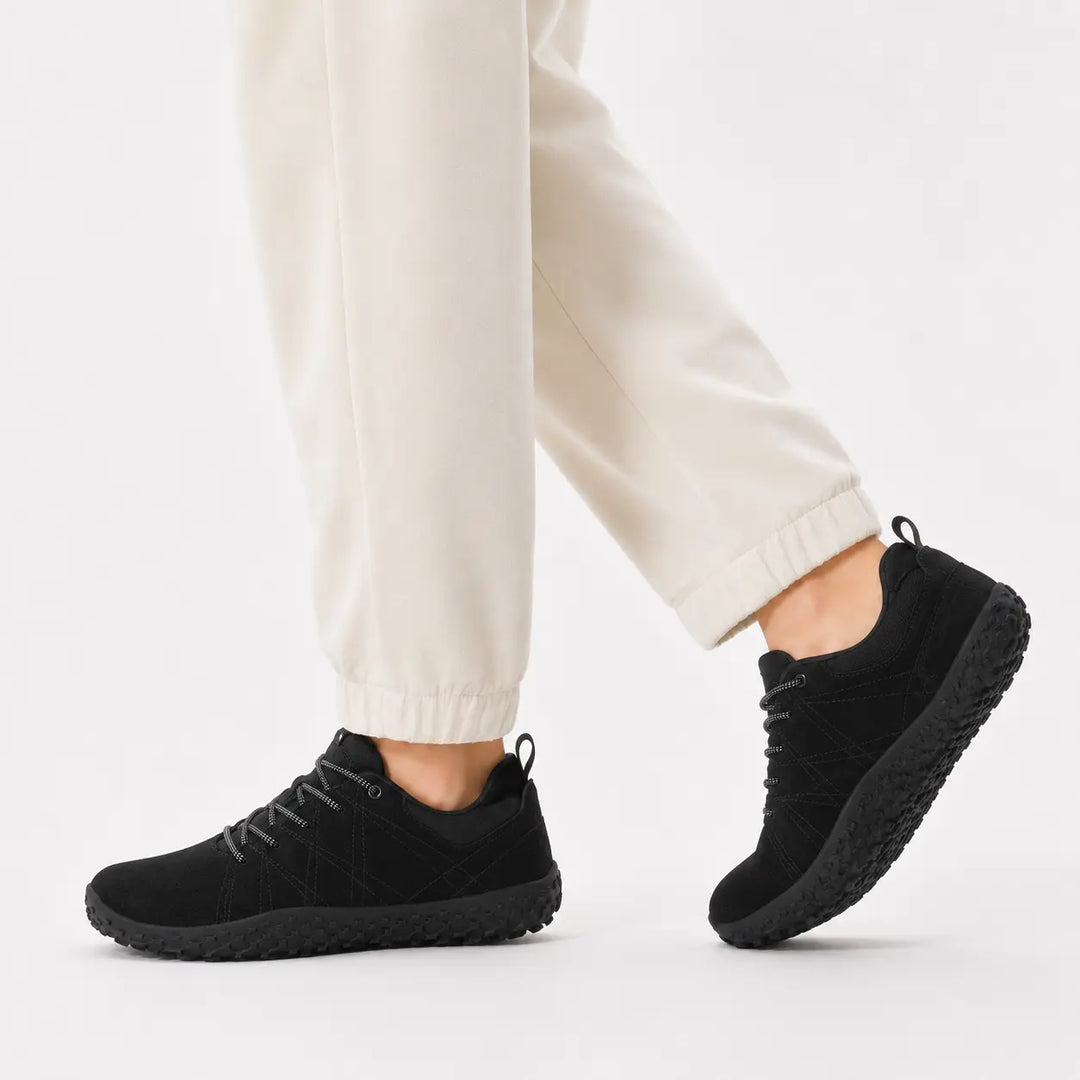 Athletic wide toe box barefoot trainers, perfect for natural outdoor walking.
