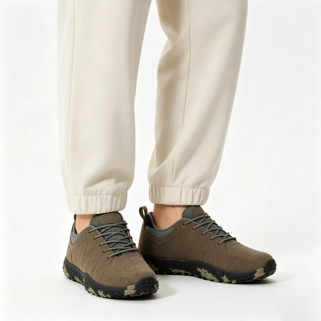 Barefoot hiking shoes, flexible and comfortable with a wide toe box for adventurers.