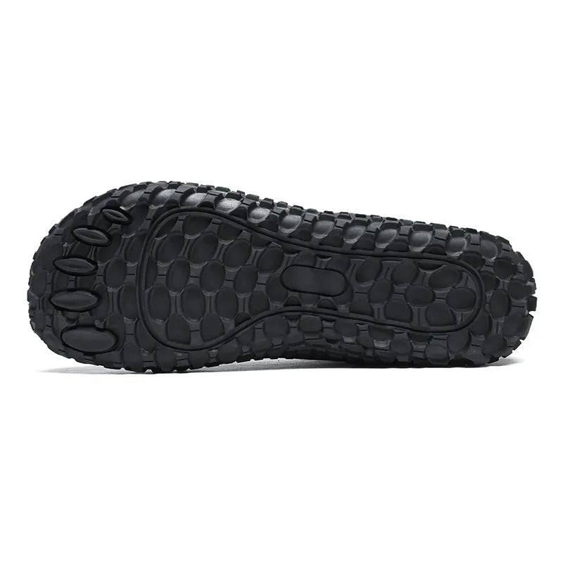 Orthopedic wide toe box barefoot trainers, unisex design for natural movement & comfort.