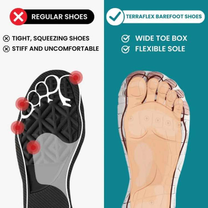 Pair of black unisex barefoot minimalist footwear, designed for maximum comfort and natural walking