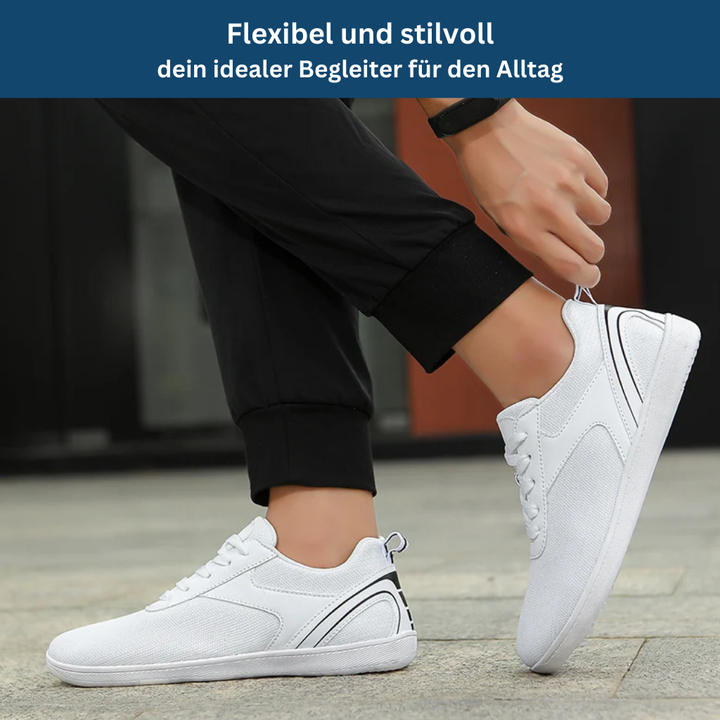 Unisex comfort footwear, minimalist design, with a breathable upper for all-day walking