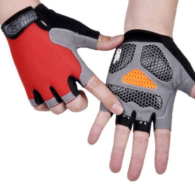 Padded fingerless cycling gloves designed for ultimate comfort and vibration absorption