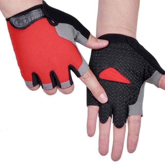 Breathable unisex bike accessories, fingerless gloves ideal for warm weather riding