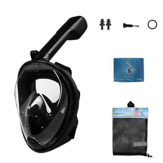 Full face diving mask with panoramic view, essential underwater gear for exploration