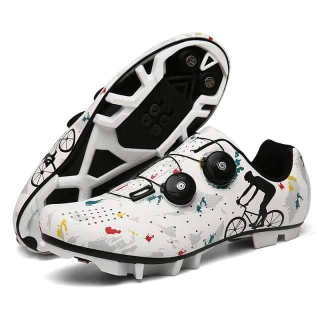 Unisex winter cycling performance footwear with durable self-locking cleats