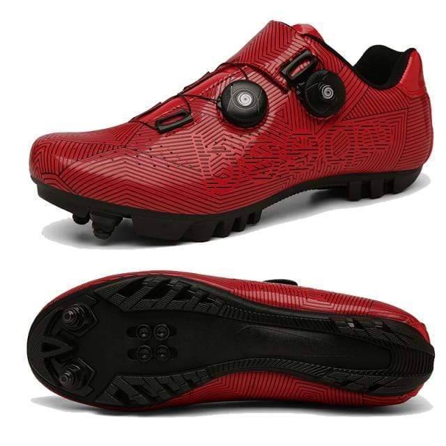 Ergonomic unisex winter self-locking cycling cleats for enhanced bike performance