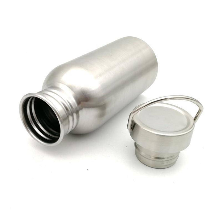Unisex wide mouth stainless steel water bottle, essential camping cookware & outdoor gear