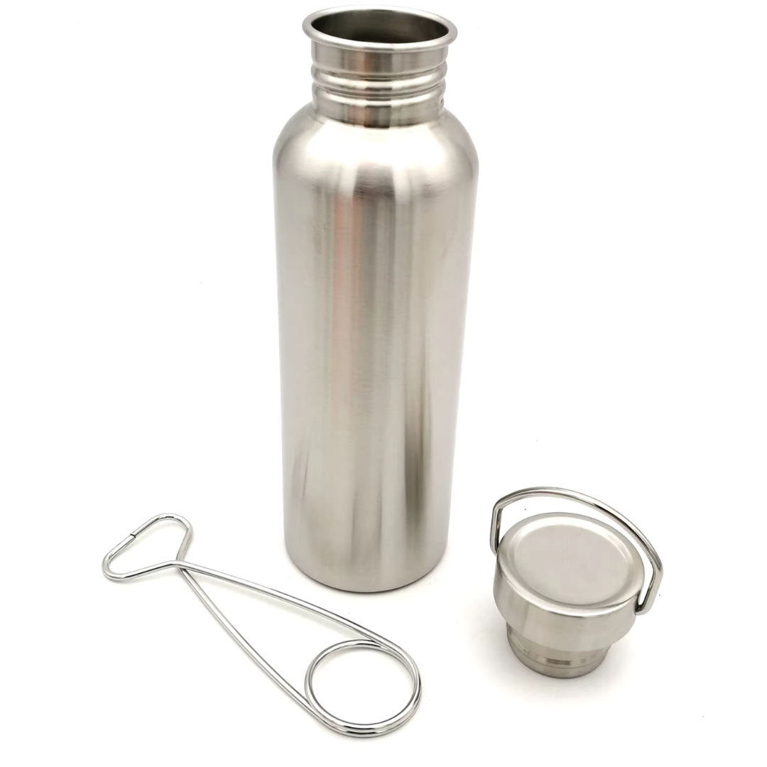 Versatile stainless steel water bottle for bushcraft, hiking, and all outdoor activities