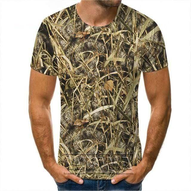 Unisex short sleeve camouflage t-shirt, ideal hunting apparel and outdoor wear