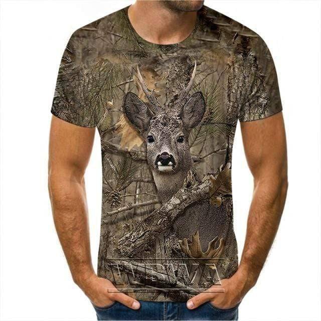 Outdoor adventure camouflage t-shirt, unisex, short sleeve, military style design