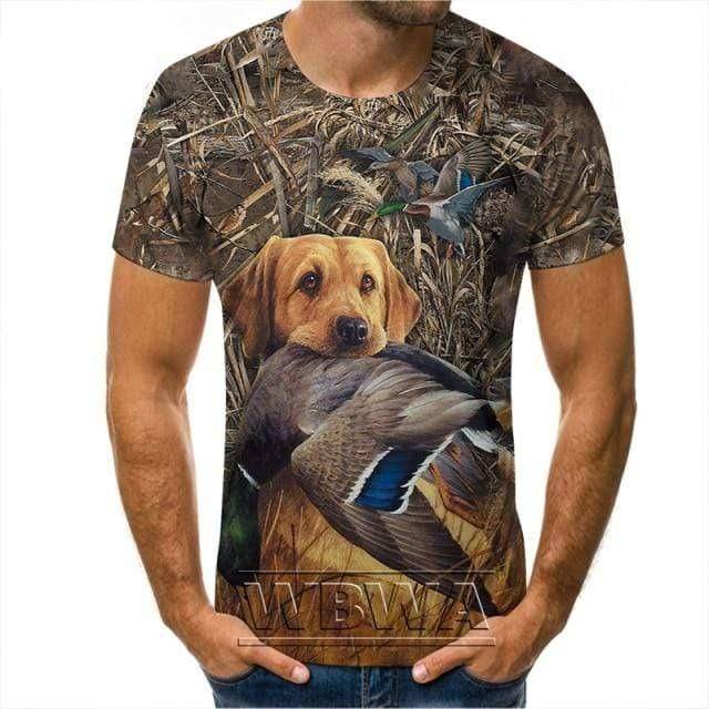 Short sleeve camouflage tee: unisex broadcloth for hiking, hunting, and outdoor use