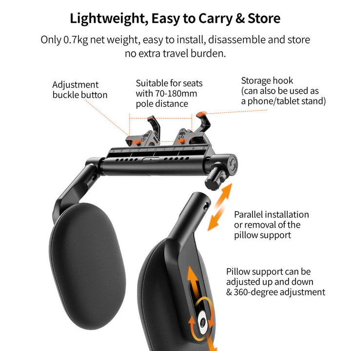 Universal car accessory: neck support pillow with memory foam for enhanced comfort in any vehicle